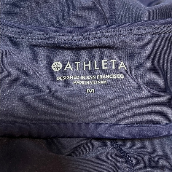 Athleta Navy Blue Sports Bra Bikini Adjustable Strap Tshirt Bra Medium - Picture 4 of 4
